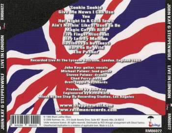 CD Steppenwolf: Live In London