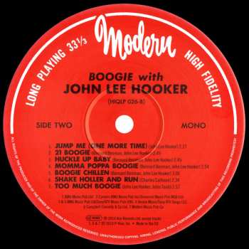 LP John Lee Hooker: Boogie With John Lee Hooker