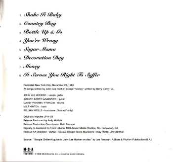 CD John Lee Hooker: It Serves You Right To Suffer
