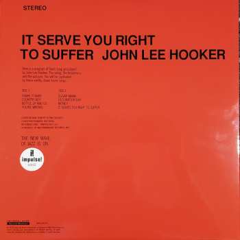 2LP John Lee Hooker: It Serve You Right To Suffer