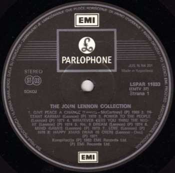 LP John Lennon: The John Lennon Collection