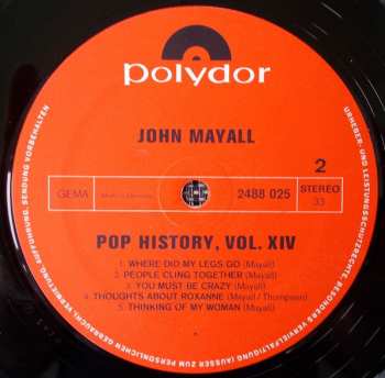 2LP John Mayall: Pop History Vol. 14