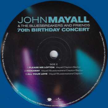4LP John Mayall & The Bluesbreakers: 70th Birthday Concert LTD | CLR