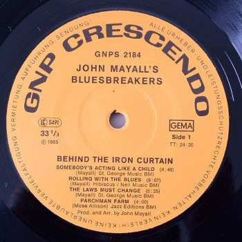 LP John Mayall & The Bluesbreakers: Behind The Iron Curtain
