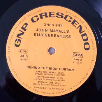 LP John Mayall & The Bluesbreakers: Behind The Iron Curtain
