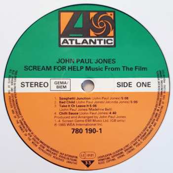 LP John Paul Jones: Music From The Film Scream For Help