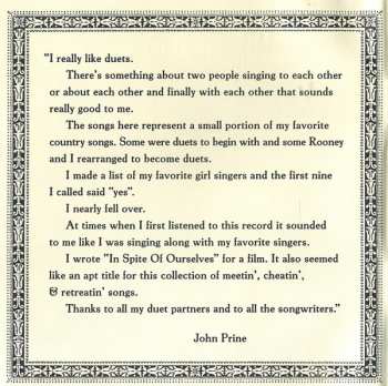 CD John Prine: In Spite Of Ourselves