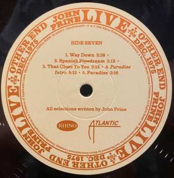 4LP/Box Set John Prine: Live At The Other End Dec. 1975 LTD