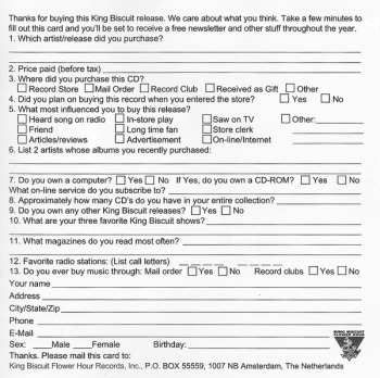 CD John Sebastian: King Biscuit Flower Hour Presents John Sebastian In Concert