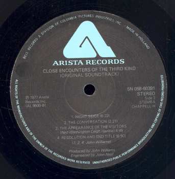 LP John Williams: Close Encounters Of The Third Kind (Original Motion Picture Soundtrack)
