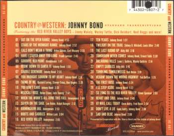 CD Johnny Bond: Standard Transcriptions