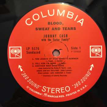 LP Johnny Cash: Blood, Sweat And Tears