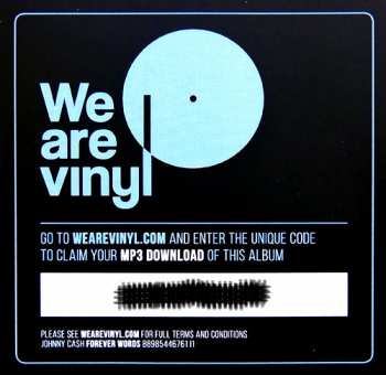 2LP Various: Johnny Cash: Forever Words