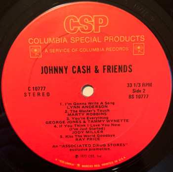 LP Johnny Cash: Johnny Cash And Friends