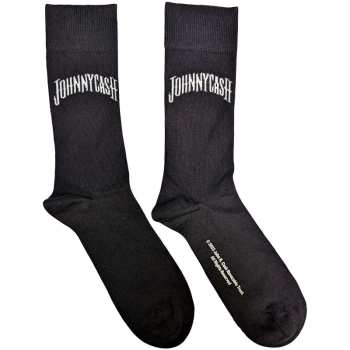 Merch Johnny Cash: Knöchelsocken Man In Black Logo Johnny Cash