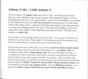 CD Johnny Coles: Little Johnny C