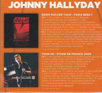 4CD/Box Set Johnny Hallyday: Born Rocker Tour - Paris Bercy / Tour 66 - Stade De France 2009 LTD