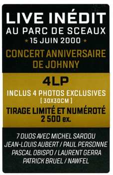4LP/Box Set Johnny Hallyday: Happy Birthday Live - Parc De Sceaux 15.06.2000 LTD | NUM