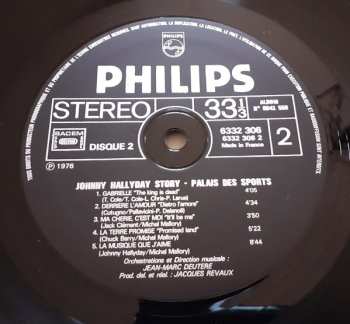 2LP Johnny Hallyday: Johnny Hallyday Story - Palais Des Sports