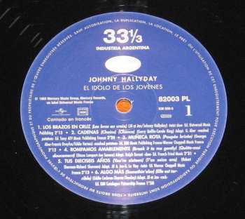 LP Johnny Hallyday: El Idolo De La Juventud LTD