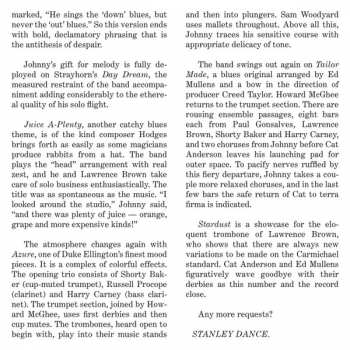 SACD Johnny Hodges: Johnny Hodges With Billy Strayhorn And The Orchestra