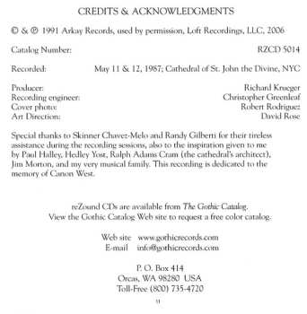 CD Jonathan Dimmock: French Masterworks From St. John The Divine