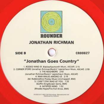 LP Jonathan Richman: Jonathan Goes Country LTD | CLR