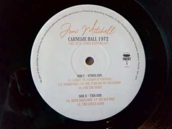 2LP Joni Mitchell: Carnegie Hall 1972 (The New York Broadcast)