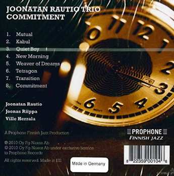 CD Joonatan Rautio Trio: Commitment