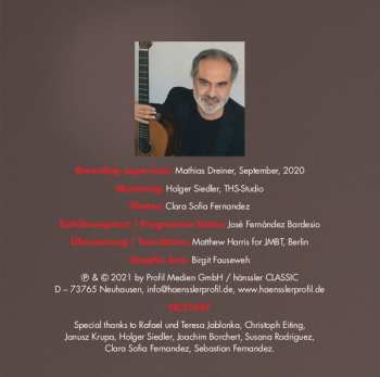 CD Jose Fernandez Bardesio: Bach & Barrios