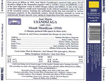 2CD Juanjo Mena: Mendi Mendiyan (A Basque Folk-Opera In Three Acts)