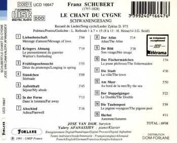 CD José van Dam: Schubert Schwanengesang