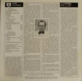 LP Jan Hanuš: Five Short Compositions For Piano / Preludes For Piano, Op. 23 / Sonata For Piano