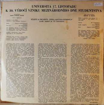 LP Josef Mysliveček: Universita 17. Listopadu K 30. Výročí Vzniku Mezinárodního Dne Studenstva