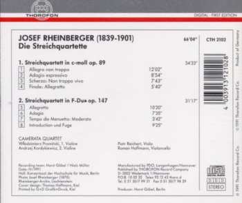 CD Josef Rheinberger: Die Streichquartette