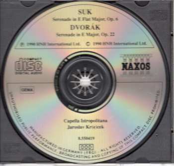 CD Antonín Dvořák: Serenades For Strings