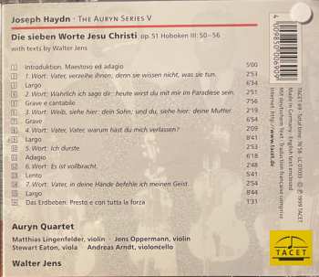 CD Joseph Haydn: Auryn's Haydn: Appendix . Die Sieben Worte Jesu Christi Op.51