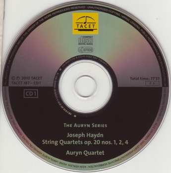 2CD Joseph Haydn: Auryn's Haydn: Op. 20 (String Quartets ∙ Vol. 5 Of 14 Op. 20 Nos. 1 – 6)