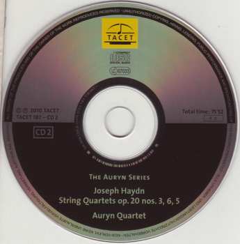 2CD Joseph Haydn: Auryn's Haydn: Op. 20 (String Quartets ∙ Vol. 5 Of 14 Op. 20 Nos. 1 – 6)