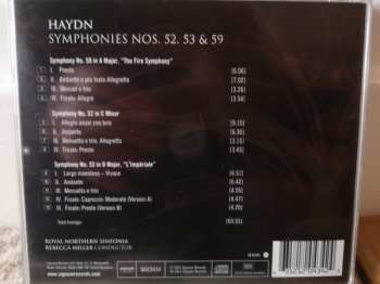 CD Joseph Haydn: Haydn Symphony No.52 in C Minor Symphony No.53 in D Major, L'Imperiale Symphony No.59 in A Major, The Fire Symphony