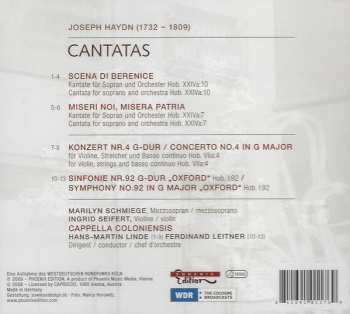 CD Joseph Haydn: Cantatas