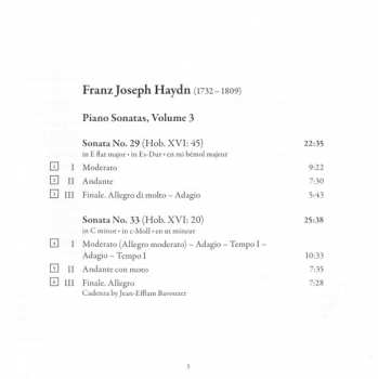 CD Joseph Haydn: Piano Sonatas, Vol. 3