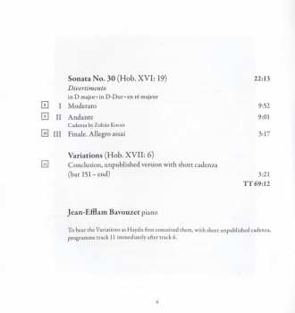 CD Joseph Haydn: Piano Sonatas, Vol. 4