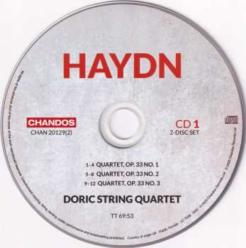 2CD Joseph Haydn: String Quartets, Op. 33