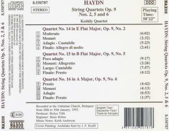CD Joseph Haydn: String Quartets Op. 9 Nos. 2, 5 And 6