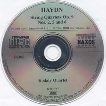 CD Joseph Haydn: String Quartets Op. 9 Nos. 2, 5 And 6