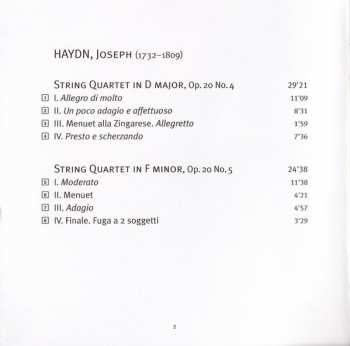 SACD Joseph Haydn: 'Sun' Quartets Op. 20 Nos 4–6