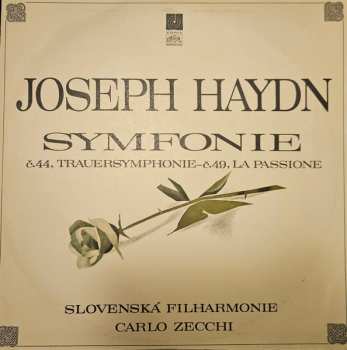LP Joseph Haydn: Symfonie č. 44 E Moll (Trauersymphonie) / Symfonie č. 49 F Moll (La Passione)