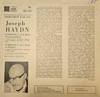 LP Joseph Haydn: Symfonie č. 44 E Moll (Trauersymphonie) / Symfonie č. 49 F Moll (La Passione)