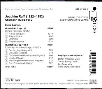 CD Joseph Joachim Raff: Chamber Music Vol. 2 - String Quartets Op. 138 & 192, 2 "Die Schöne Müllerin"